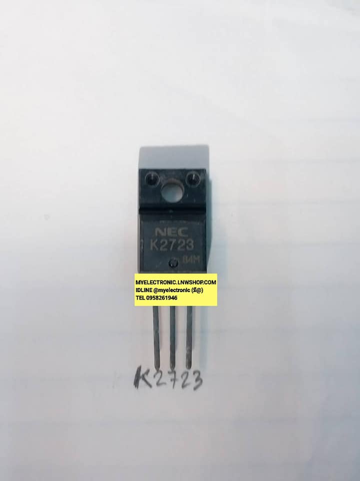 2SK2723ตัวถังTO-220Fยี่ห้อTOSHIBAราคาตัวละ