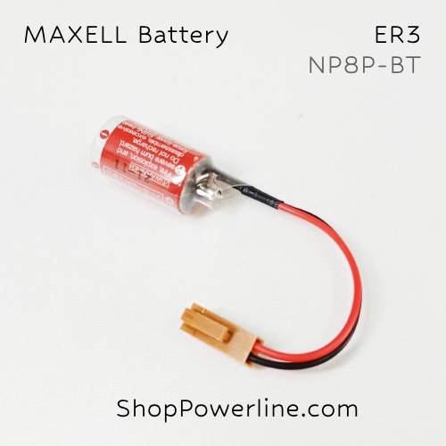แบตเตอรี่ Battery Maxell/Japan (ER3, NP8P-BT) 3.6V (Brown Long Plug)