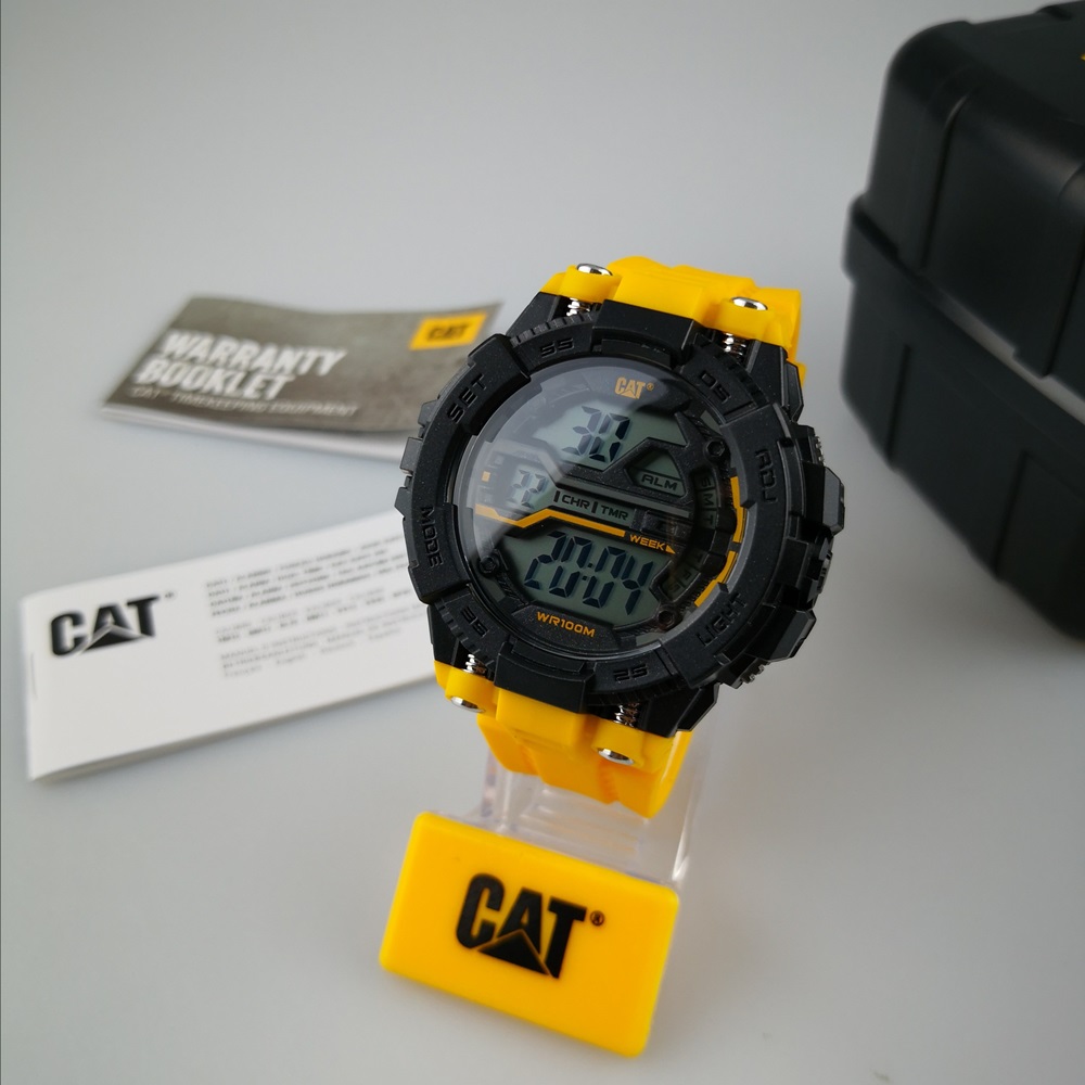 นาฬิกา CAT รุ่น BOLT DIGITAL รหัส OA.167.27.141 (สีดำ-สายเหลือง)