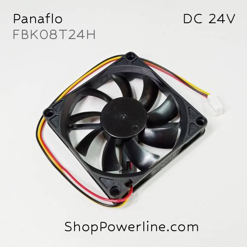 พัดลม Fan Panaflo (FBK08T24H) DC24V 80x80x15mm 0.17A (3wire White B2 Plug)