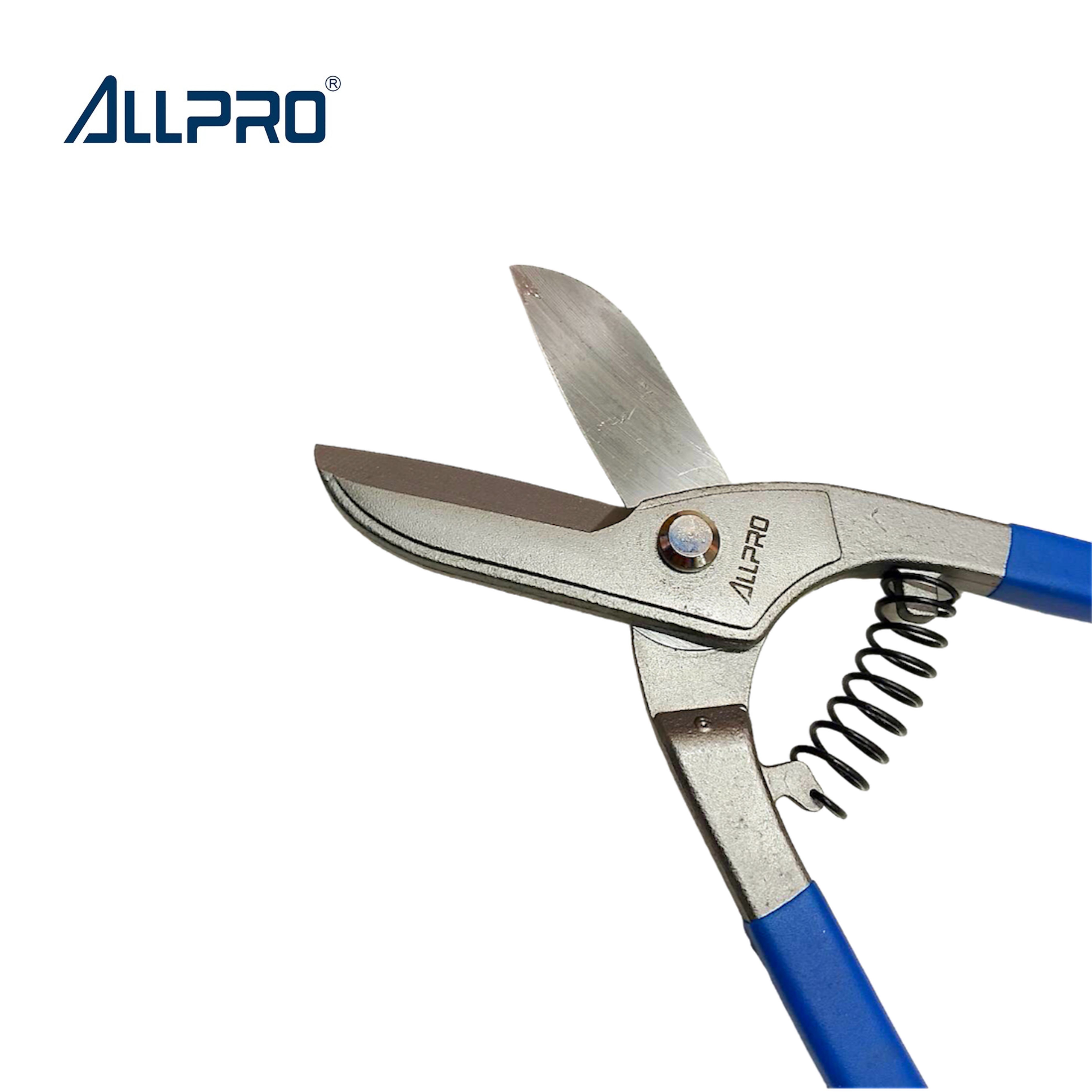 กรรไกรตัดสังกะสี กรรไกรตัดแผ่นเหล็กทรงอังกฤษ ขนาด 10 นิ้ว ALLPRO No.01510 Made in Taiwan
