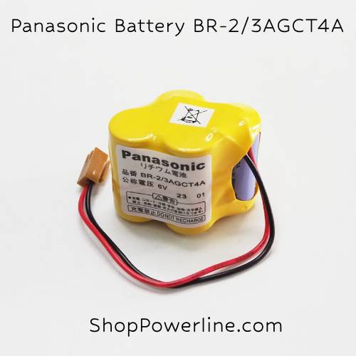 แบตเตอรี่ Battery Panasonic (BR-2/3AGCT4A, A98L-0031-0025) 6V (Brown Plug)