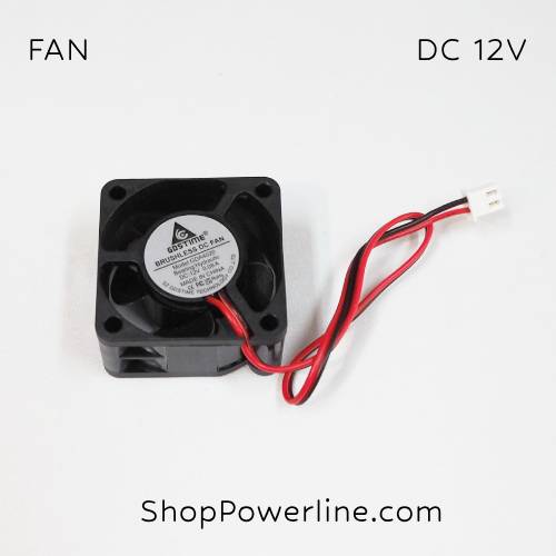 พัดลม Fan DC12V 40x40x20mm (2wire)