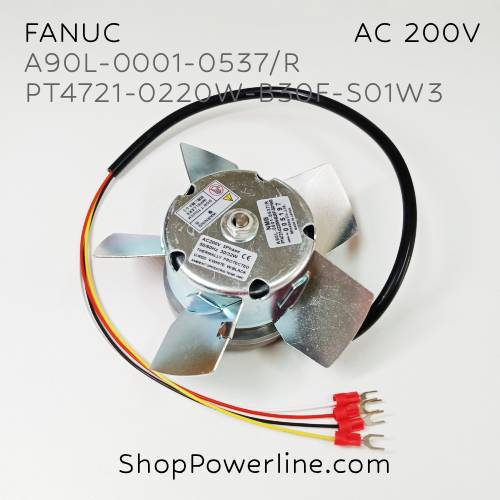 พัดลม Fan FANUC (A90L-0001-0537/R, PT4721-0220W-B30F-S01W3) AC200V 125x50mm 30/32W (4wire 3phase)