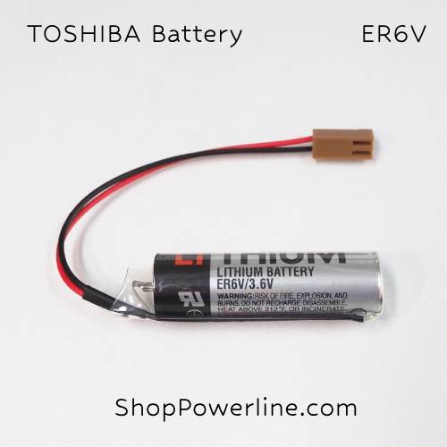 แบตเตอรี่ Battery TOSHIBA/Japan (ER6V, Mitsubishi M70) 3.6V (Brown Long Plug)