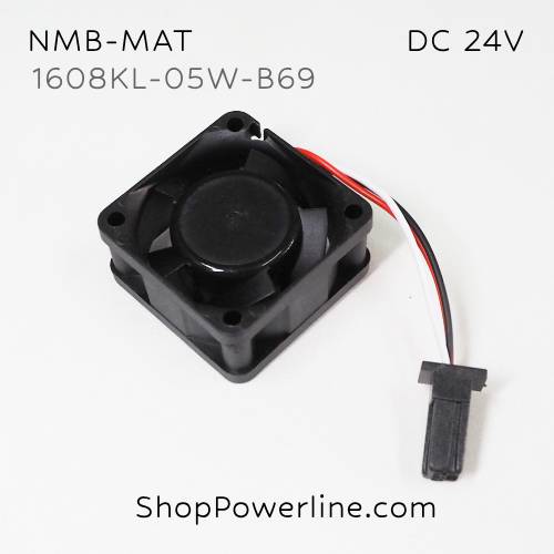 พัดลม Fan NMB-MAT (1608KL-05W-B69) DC24V 40x40x20mm 0.13A (3wire Fanuc Plug)