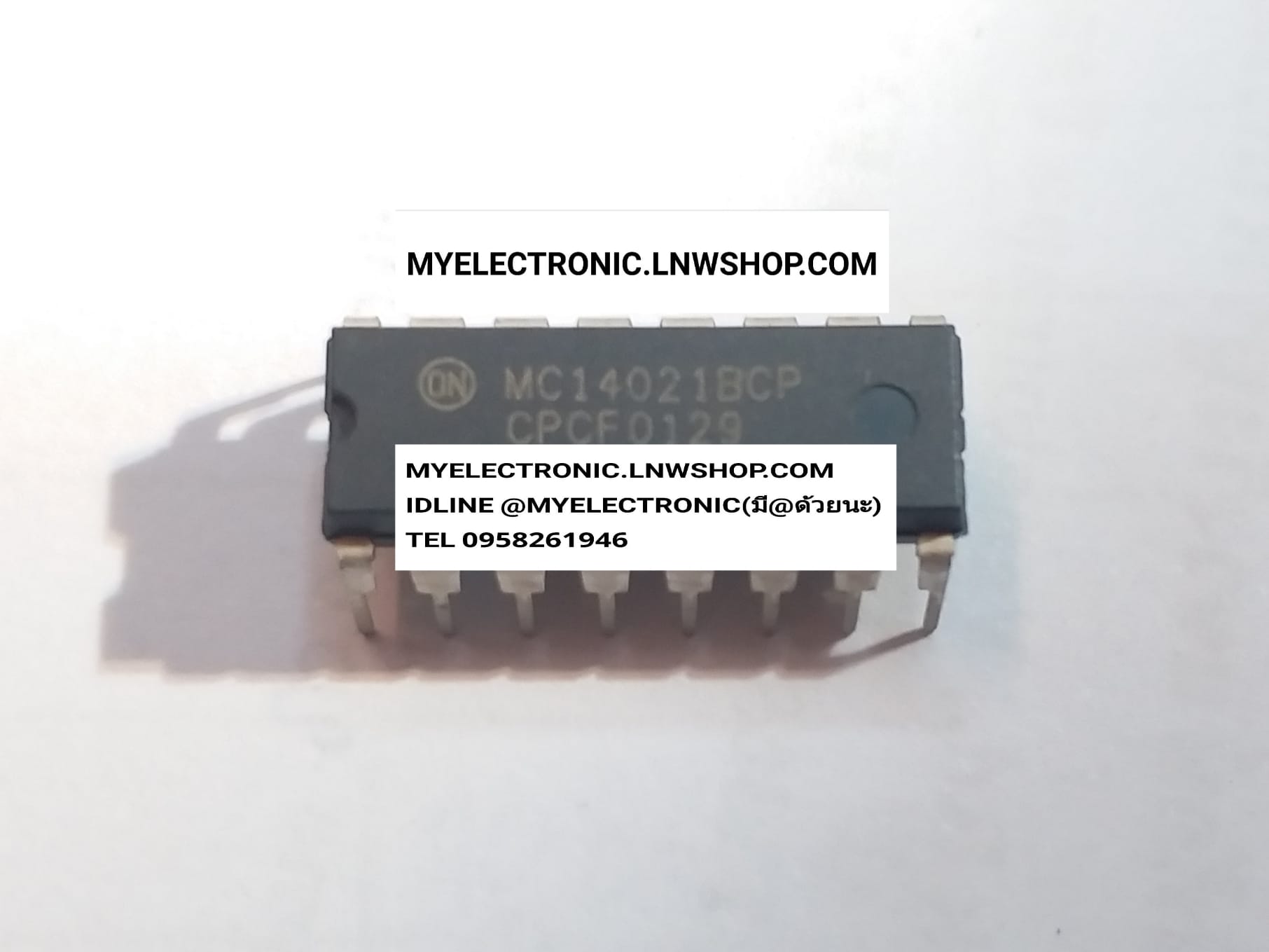 ขาย MC14021BCP ไอซี IC ตัวถัง DIP-16ขา ยี่ห้อ ON-SEMI CONDUCTOR MC14021 BCP ราคา ตัวละ . . . . หน่วย บาท