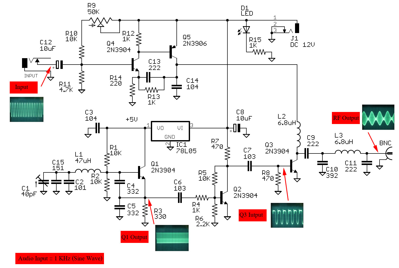 ชุดคิทเครื่องส่งวิทยุ AM กำลังส่ง 50 mW เพื่อการศึกษา (ยังไม่ได้ประกอบ)