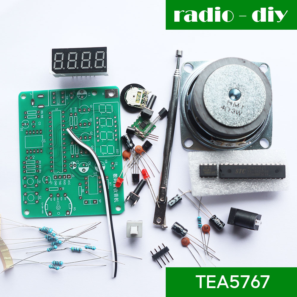 ชุดคิทเครื่องรับวิทยุ FM ใช้ไอซี TEA5767 พร้อมกล่อง