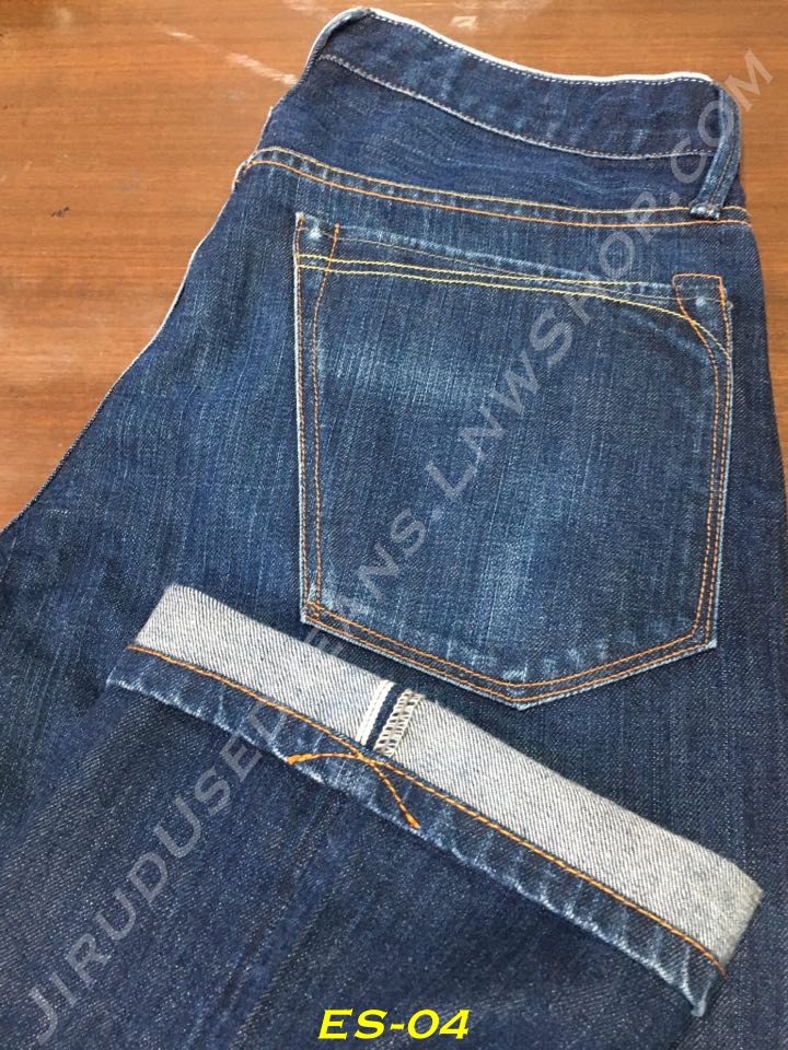 4. Earnest Sewn - Fulton No.53 ผ้าดิบฟอก White Oak ริมกระเทย 14oz. เอว 31 ยาว 30 Made in USA