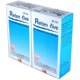 ยาปลูกผม Reten 5 Minoxdil 5%