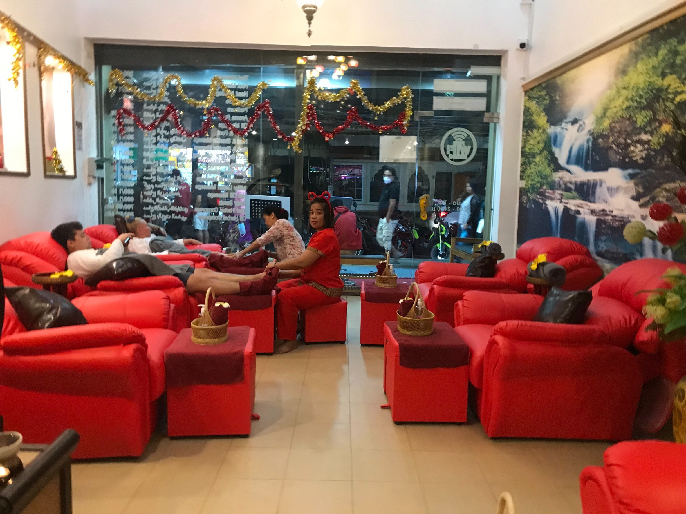 เก้าอี้นวดเท้ารุ่นแขนกาง ชุด 3 ชิ้น 💥PU -PQ065-21 สีแดง💥 ราคายังไม่รวมค่าส่ง เลือกสีอื่นได้ทางช่องแชทไลน์ค่ะ