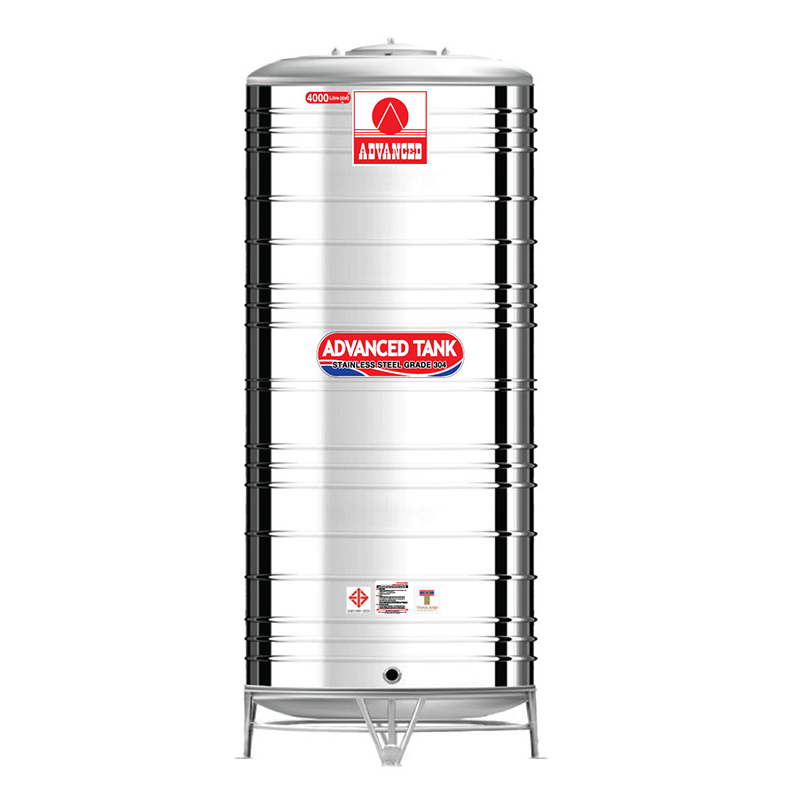 แท้งค์น้ำสแตนเลส แอ็ดวานซ์ ADVANCED รุ่น พื้นนูน AV4000 ขนาด 4000 ลิตร (มอก.)