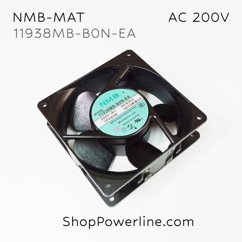 พัดลม Fan NMB-MAT (11938MB-B0N-EA) AC200V 119x119x38mm 14/13W (2pin)