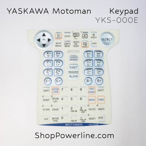 แผงปุ่มกด YASKAWA Motoman (YKS-000E Keypad, DX100, 155947-1) Keypad Film Panel
