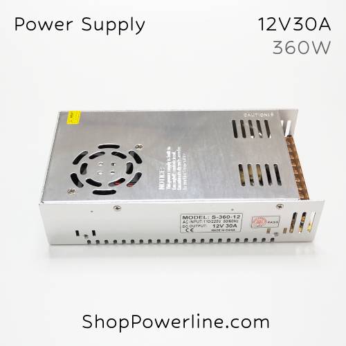 อุปกรณ์จ่ายไฟ Power Supply 12V 30A 360W