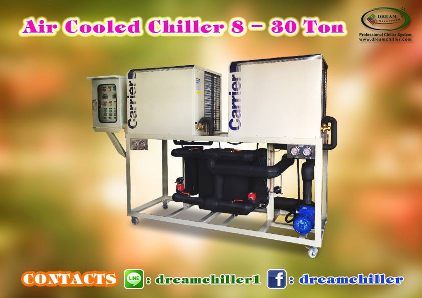 Air Cooled Chiller 8 - 150 Tons. Plate Heat Exchanger Stainless 316