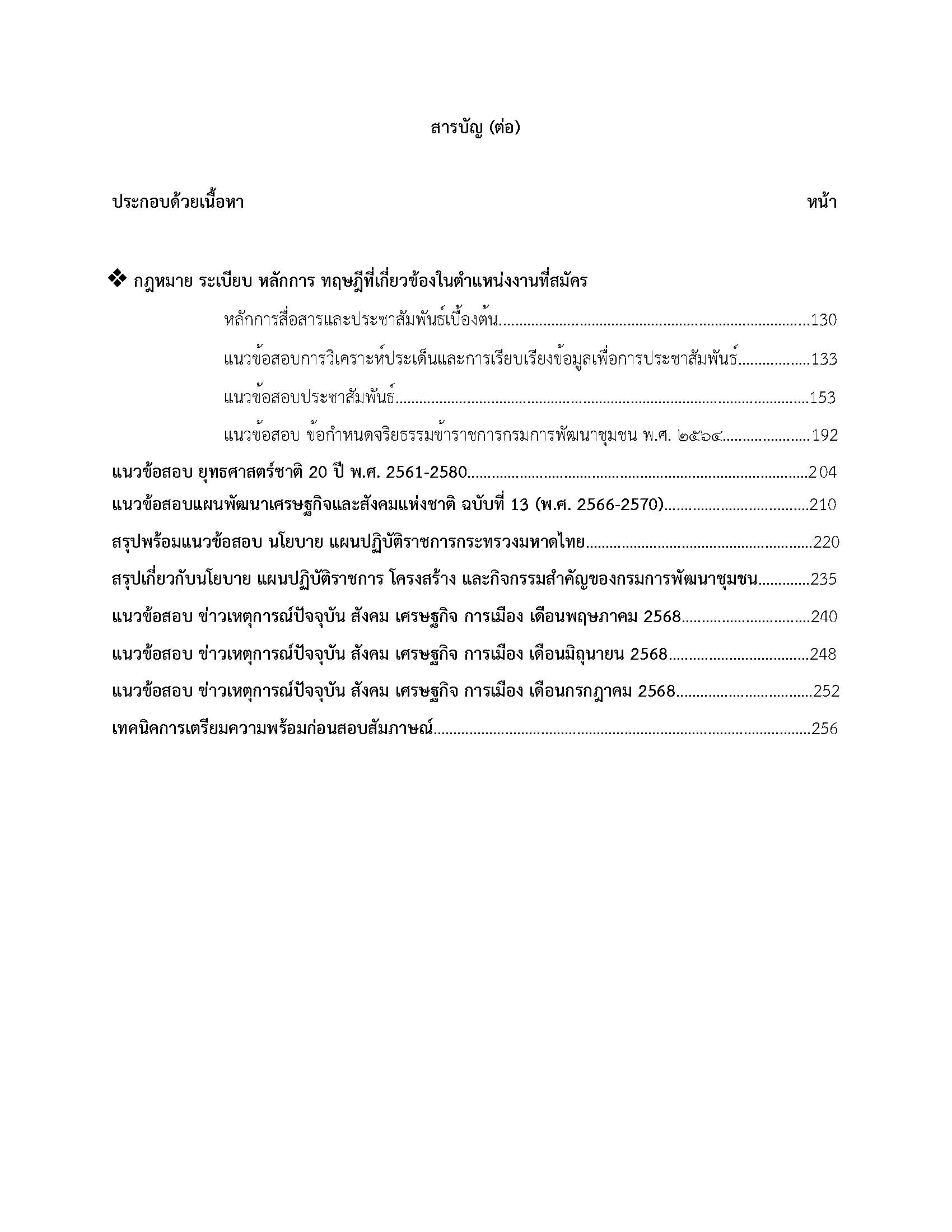 โหลดแนวข้อสอบ นักประชาสัมพันธ์ กรมการพัฒนาชุมชน