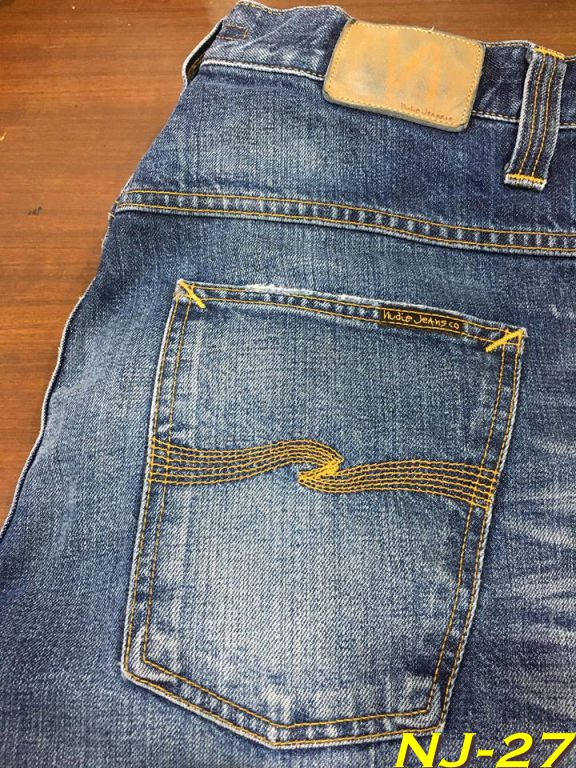 NJ-27 Nudie Jeans มือสอง Hank Rey Org. Dark Ropy เอว 36 ยาว 32
