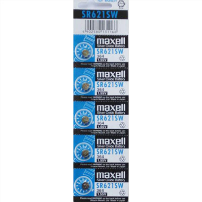 แบตเตอรี่ Battery Maxell (SR621SW 364) 1.55V (Pack5)