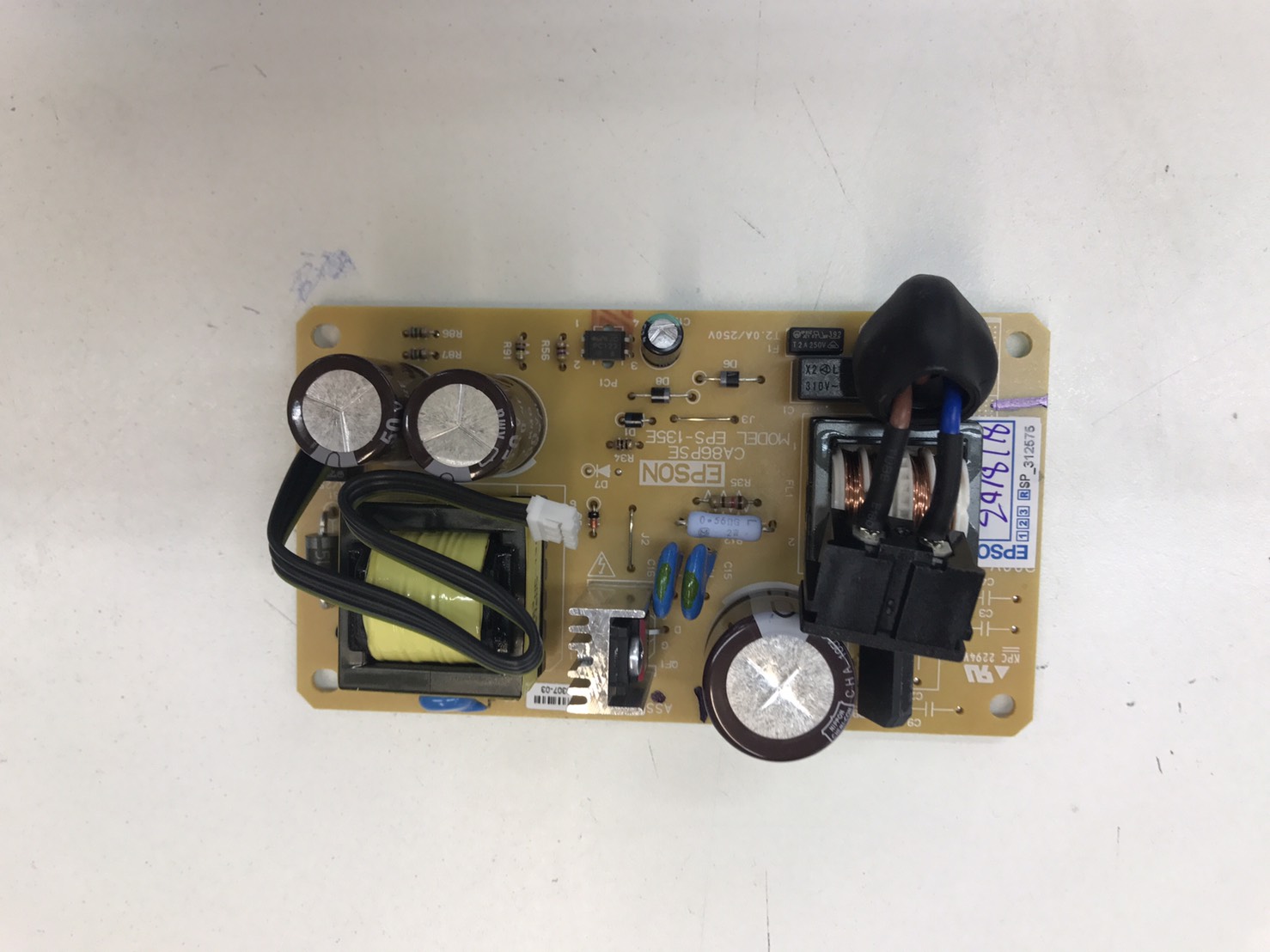 "บอร์ดจ่ายไฟ" POWER SUPPLY NEW. EPSON PHOTO1390