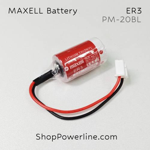 แบตเตอรี่ Battery Maxell (ER3, PM-20BL) 3.6V (White Plug)