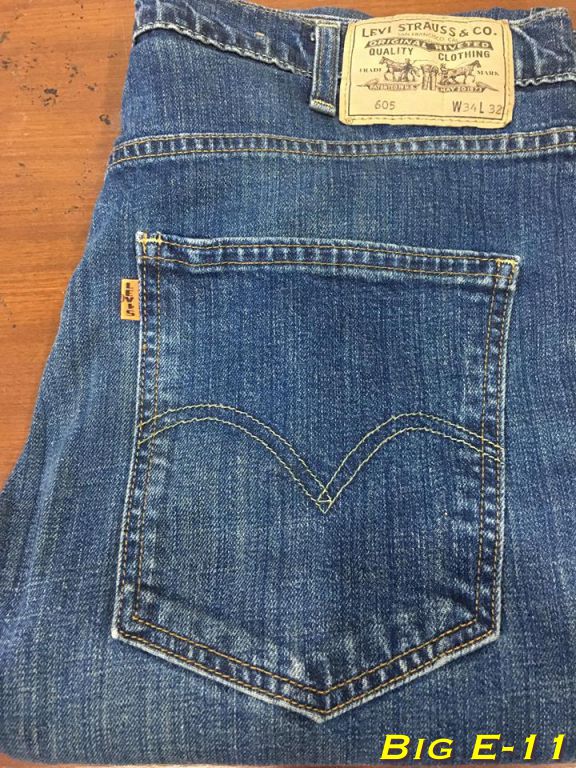 Levi's Big E ป้ายส้ม 605 มือสอง ย้อนยุคปี 1967 ขาเดฟ Turkey ปี 2013 เอว 34 ยาว 32