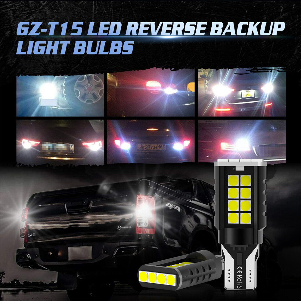 GZ ไฟถอย LED ขั้ว T15 3030LAMP BEADE 20SMD 2200LM 15W หลอดไฟถอย