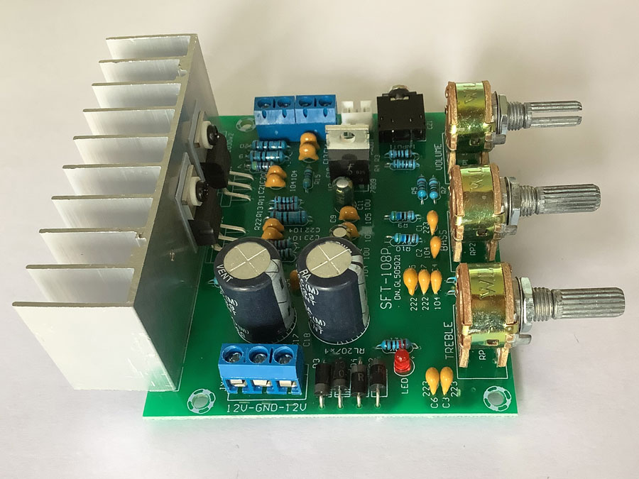 ชุดคิท วงจรขยายเสียง TDA2030 stereo