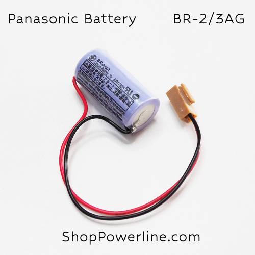 แบตเตอรี่ Battery Panasonic (BR-2/3AG, A98L-0031-0006) 3V (Brown Plug)