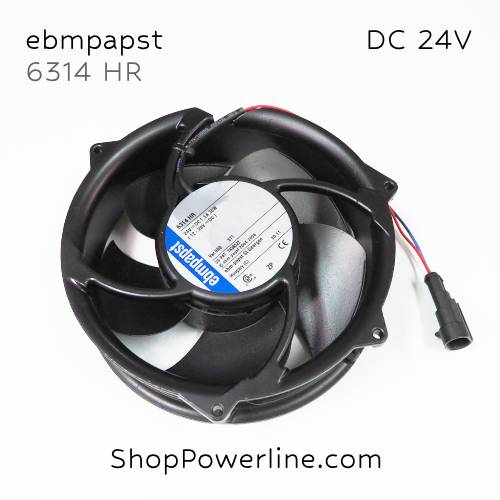 พัดลมใบพัดโลหะ Fan ebmpapst (6314HR) DC24V 172x51mm 1.5A 36W (2wire ABB Plug)
