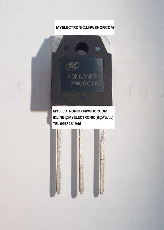 ขาย 40N60NPFD ตัวถังTO-247 ยี่ห้อ SEP 40N60 ราคาตัวละ บาท