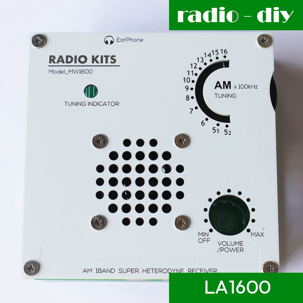 ชุดคิทเครื่องรับวิทยุ AM ใช้ IC เบอร์ LA1600 (ยังไม่บัดกรี)