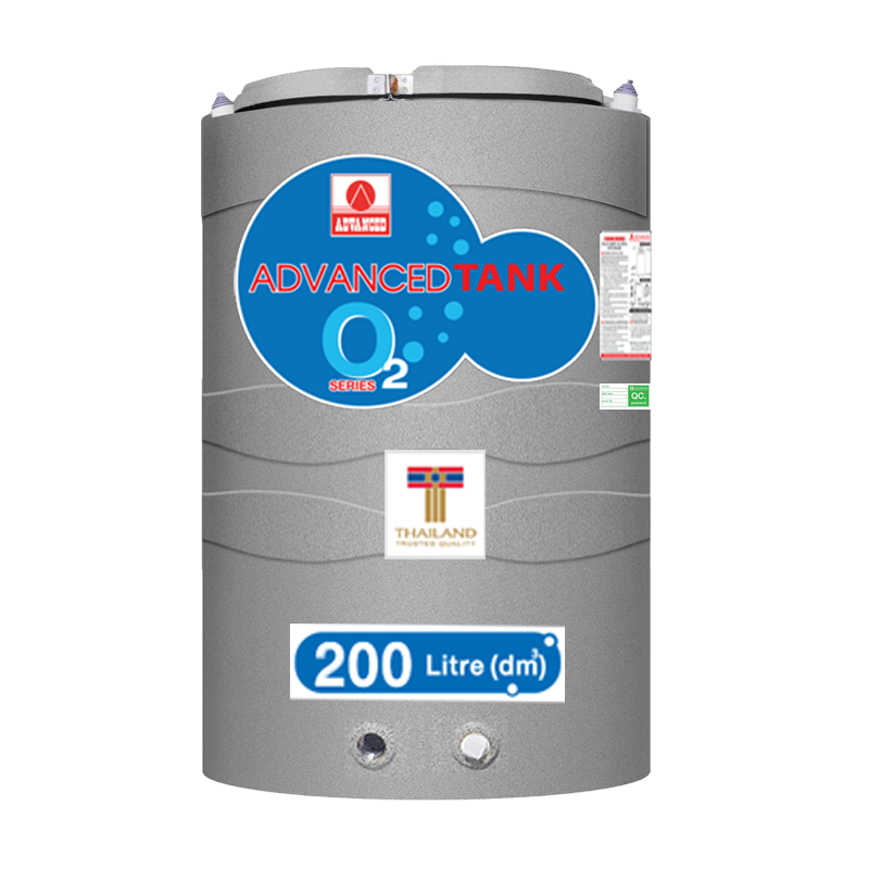 ถังเก็บน้ำบนดิน แอ็ดวานซ์ รุ่นโอทู (O2) ขนาด 200 ลิตร ราคาถูก ส่งฟรี