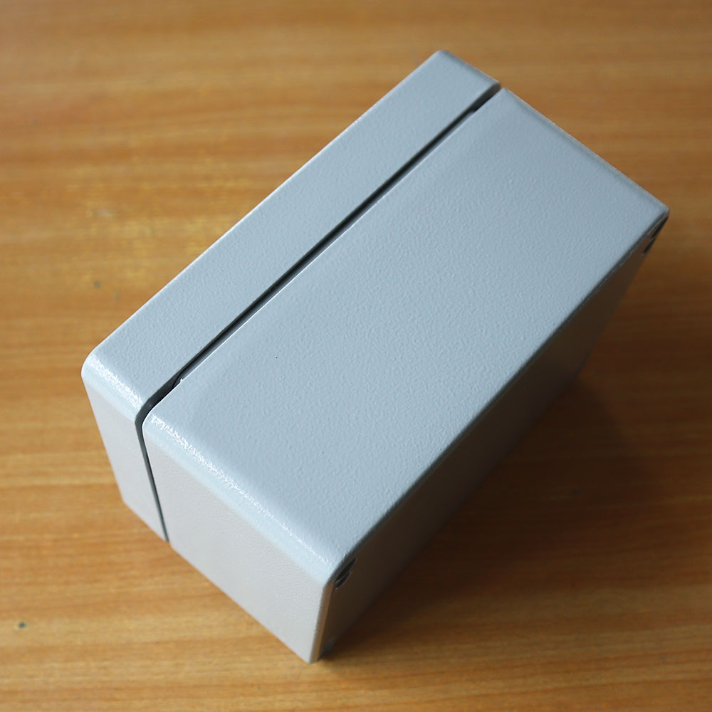 กล่องอลูมิเนียมกันน้ำ IP66 สีเทา ขนาด 150 X 100 X 80 มม.
