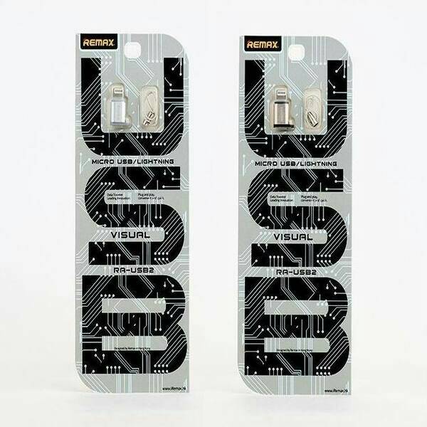 อแดปเตอร์ ตัวแปลงสายชาร์จ ตัวแปลงหัวmicro เป็นหัวiPhone Remax RA-USB2