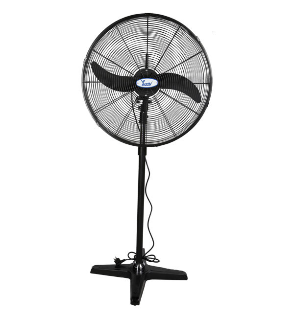 พัดลมอุตสาหกรรม รุ่นตั้งพื้น สีดำ 2ใบพัด YUSHI รุ่น DFP600-T ขนาด 24"