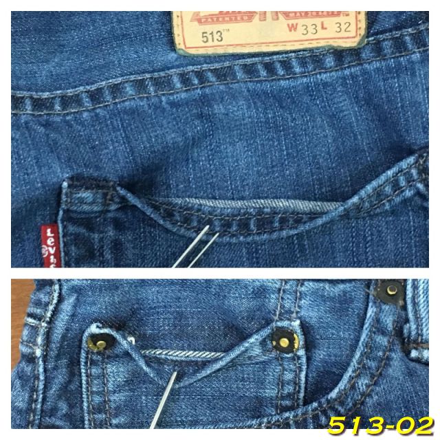 Levi's 513 มือสอง Slim Straight Fit ซิงเกิ้ล Made in Mexico ปี