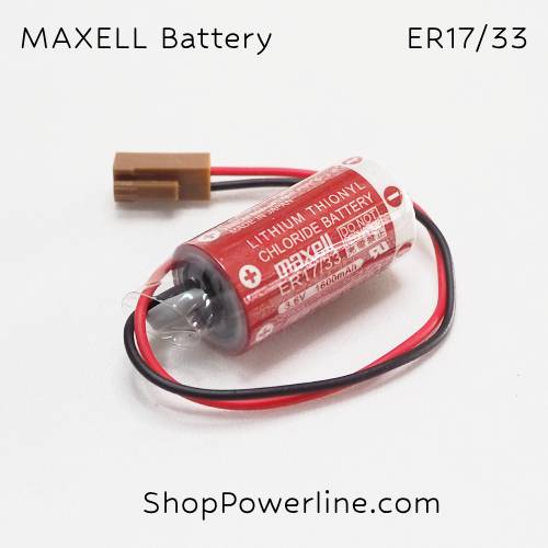 แบตเตอรี่ Battery Maxell/Japan (ER17/33) 3.6V (Brown Long Plug)