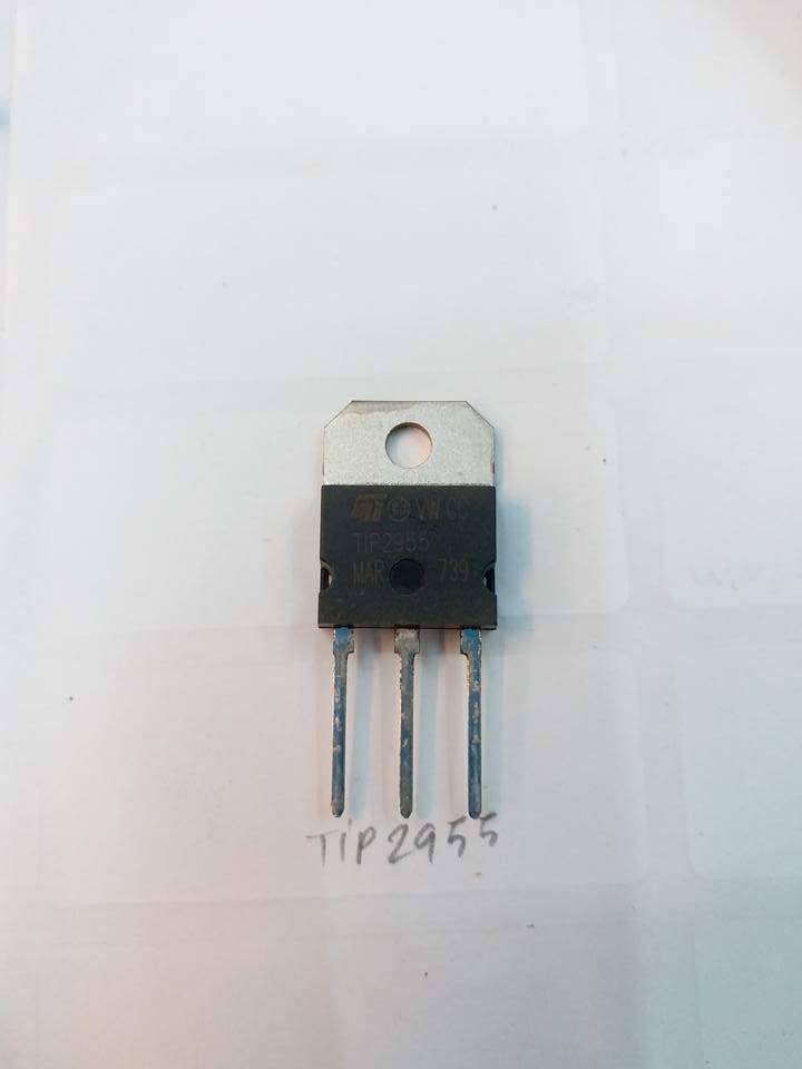 ทรานซิสเตอร์เบอร์TIP2955ราคาตัวล่ะตัวถังTO-3Pยี่ห้อST MICROELECTRONICSTRANSISTERชนิดNPN