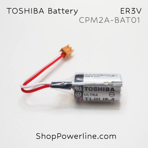 แบตเตอรี่ Battery TOSHIBA (ER3V, CPM2A-BAT01) 3.6V (Brown Short Plug)