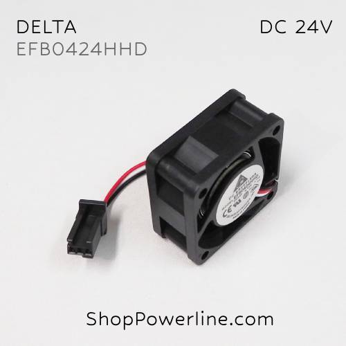 พัดลม Fan DELTA (EFB0424HHD) DC24V 40x40x20mm 0.12A (3wire Fanuc Plug)