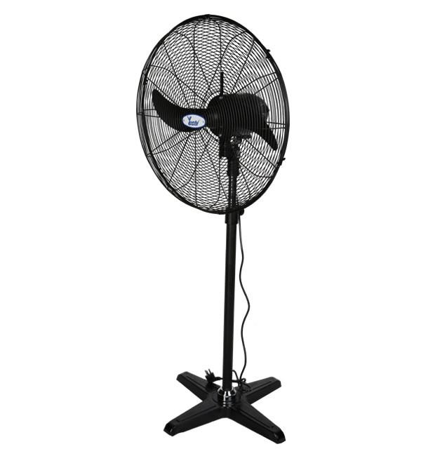 พัดลมอุตสาหกรรม รุ่นตั้งพื้น สีดำ 2ใบพัด YUSHI รุ่น DFP600-T ขนาด 24"