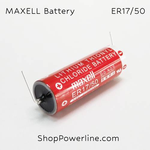 แบตเตอรี่ Battery Maxell/Japan (ER17/50) 3.6V A 2750mAh (Feet)