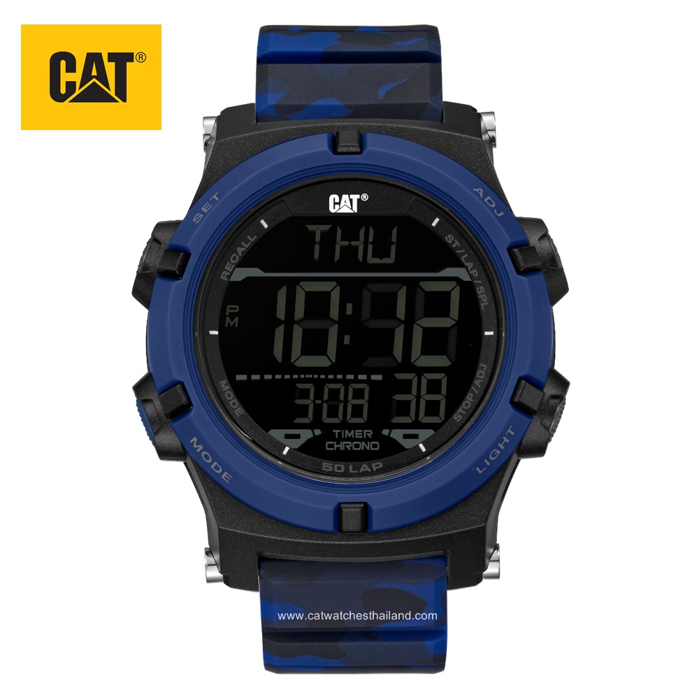 นาฬิกา CAT ระบบดิจิตอล รุ่น CROSSFIRE รหัส OB.147.26.146 (ลายพรางสีน้ำเงิน)