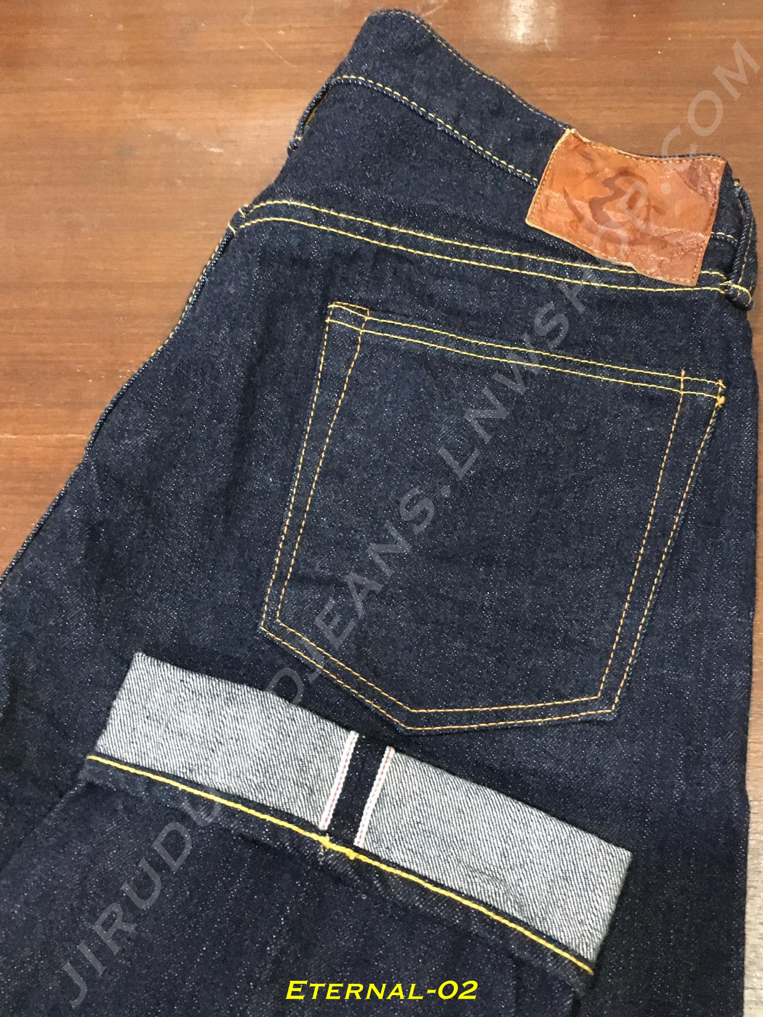 2. Eternal Jeans - รุ่น No.891 ทรงกระบอกตรง ผ้าดิบญี่ปุ่น 14.5oz One Wash ริมแดง เอว 35 ยาว 31 Made in Japan