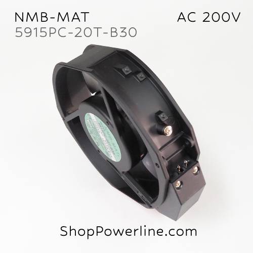 พัดลม Fan NMB-MAT (5915PC-20T-B30) AC200V 172x150x38mm 34/33W (2pin)