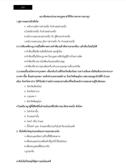 โหลดแนวข้อสอบ นิติกร มหาวิทยาลัยสุโขทัยธรรมาธิราช