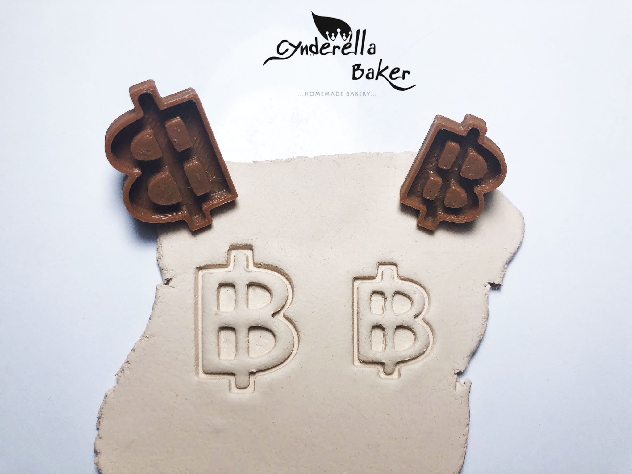 พิมพ์ Stamp ลาย Baht บาท (เลือกขนาดด้านใน)