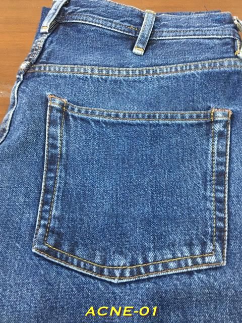 1.Acne Studios Blå Konst Land Mid Blue เอว 33 ยาว 29 Made in Italy